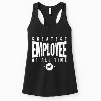 1 Greatest Employee Of All Time Employee 1 Employee Goat Womens Tank Top