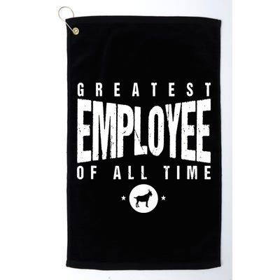 1 Greatest Employee Of All Time Employee 1 Employee Goat Golf Towel