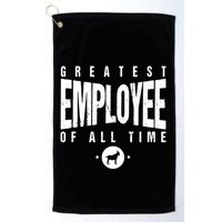 1 Greatest Employee Of All Time Employee 1 Employee Goat Golf Towel