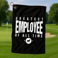 1 Greatest Employee Of All Time Employee 1 Employee Goat Golf Towel