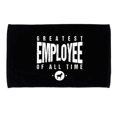 1 Greatest Employee Of All Time Employee 1 Employee Goat Microfiber Hand Towel