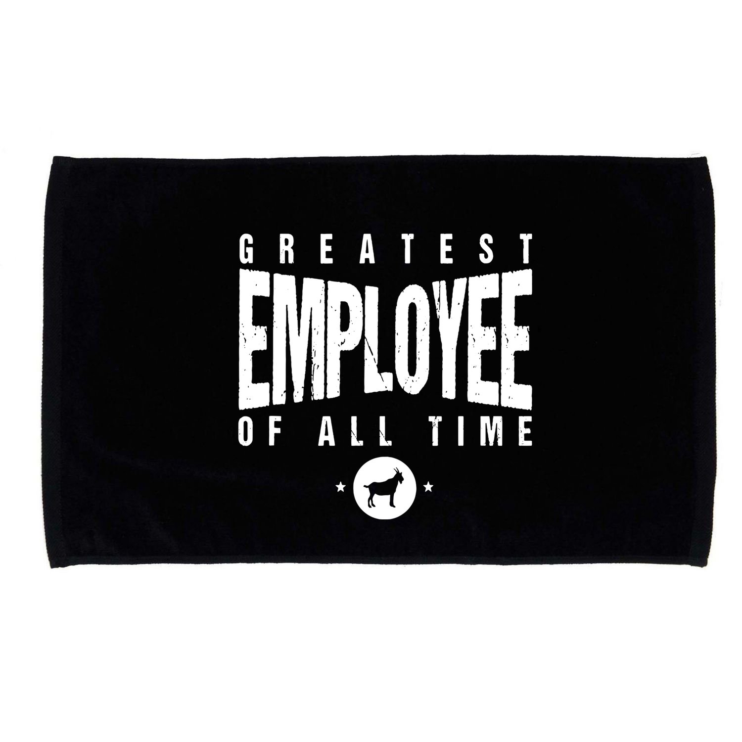 1 Greatest Employee Of All Time Employee 1 Employee Goat Microfiber Hand Towel