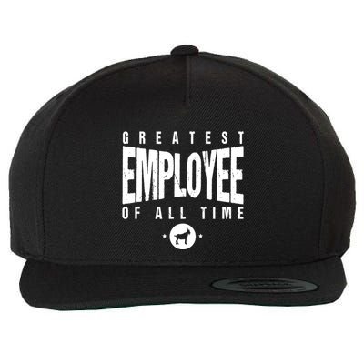 1 Greatest Employee Of All Time Employee 1 Employee Goat Wool Snapback Cap