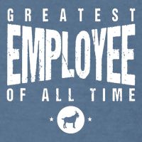 1 Greatest Employee Of All Time Employee 1 Employee Goat Garment-Dyed Sweatshirt