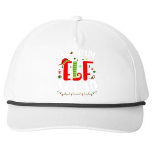 1st Grade Elf Squad Funny Christmas Elf Teacher Student Gift Snapback Five-Panel Rope Hat