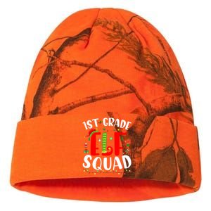 1st Grade Elf Squad Funny Christmas Elf Teacher Student Gift Kati Licensed 12" Camo Beanie