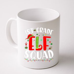 1st Grade Elf Squad Funny Christmas Elf Teacher Student Gift Coffee Mug