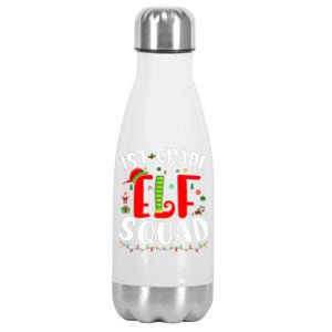 1st Grade Elf Squad Funny Christmas Elf Teacher Student Gift Stainless Steel Insulated Water Bottle