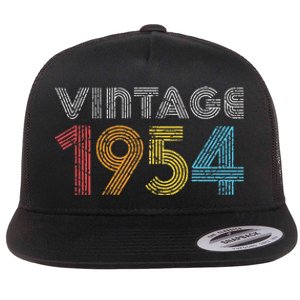 1954 Gift For Women Made Born In 1954 Flat Bill Trucker Hat