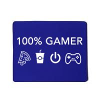 100% Gamer Funny Pizza Power Controller Cool Gamer Gift Mousepad