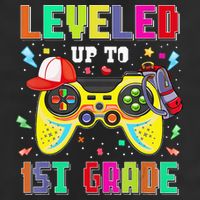 1St Grade Gamer First Day Of First Grade Back To School 7 Panel Mesh Trucker Snapback Hat