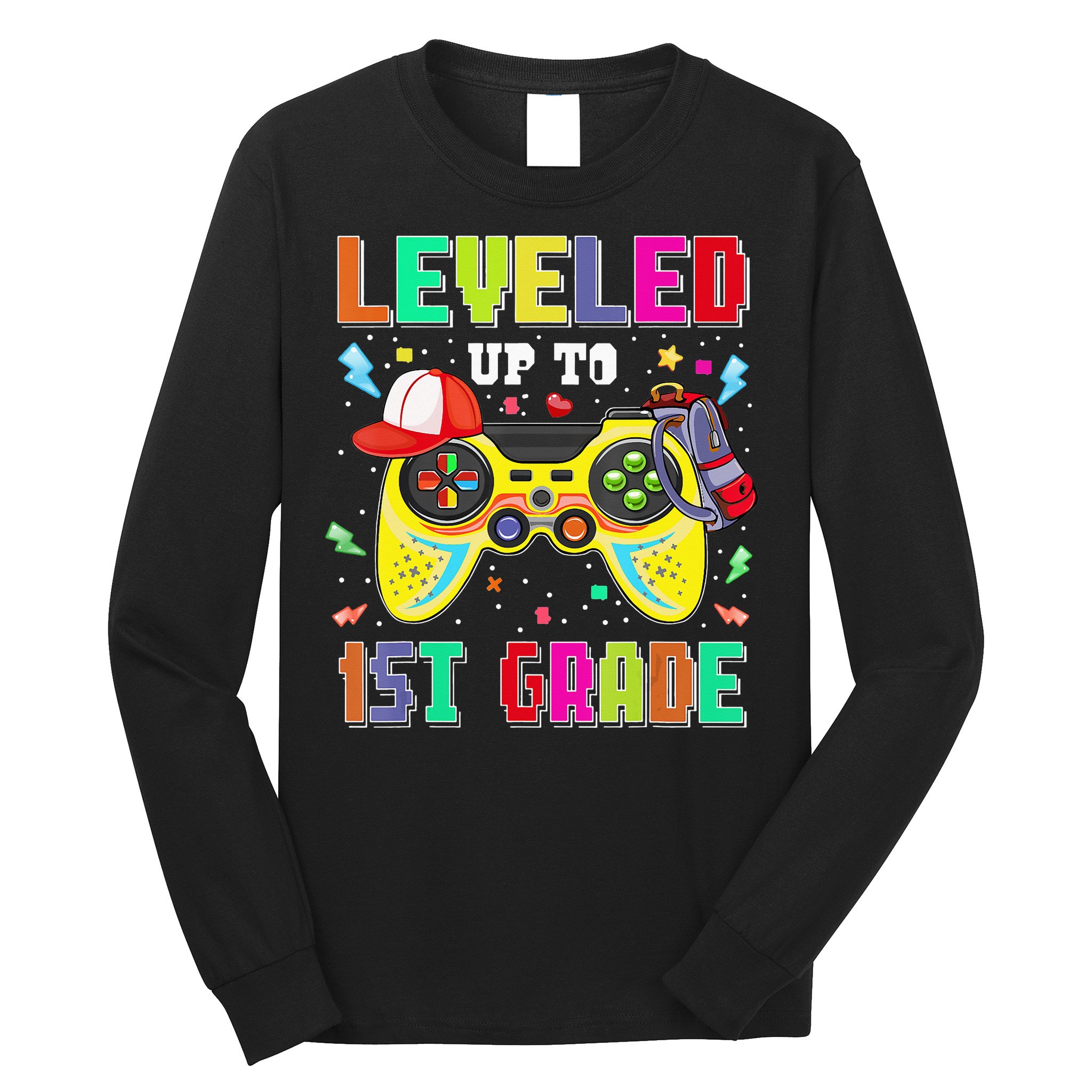 1St Grade Gamer First Day Of First Grade Back To School Long Sleeve Shirt