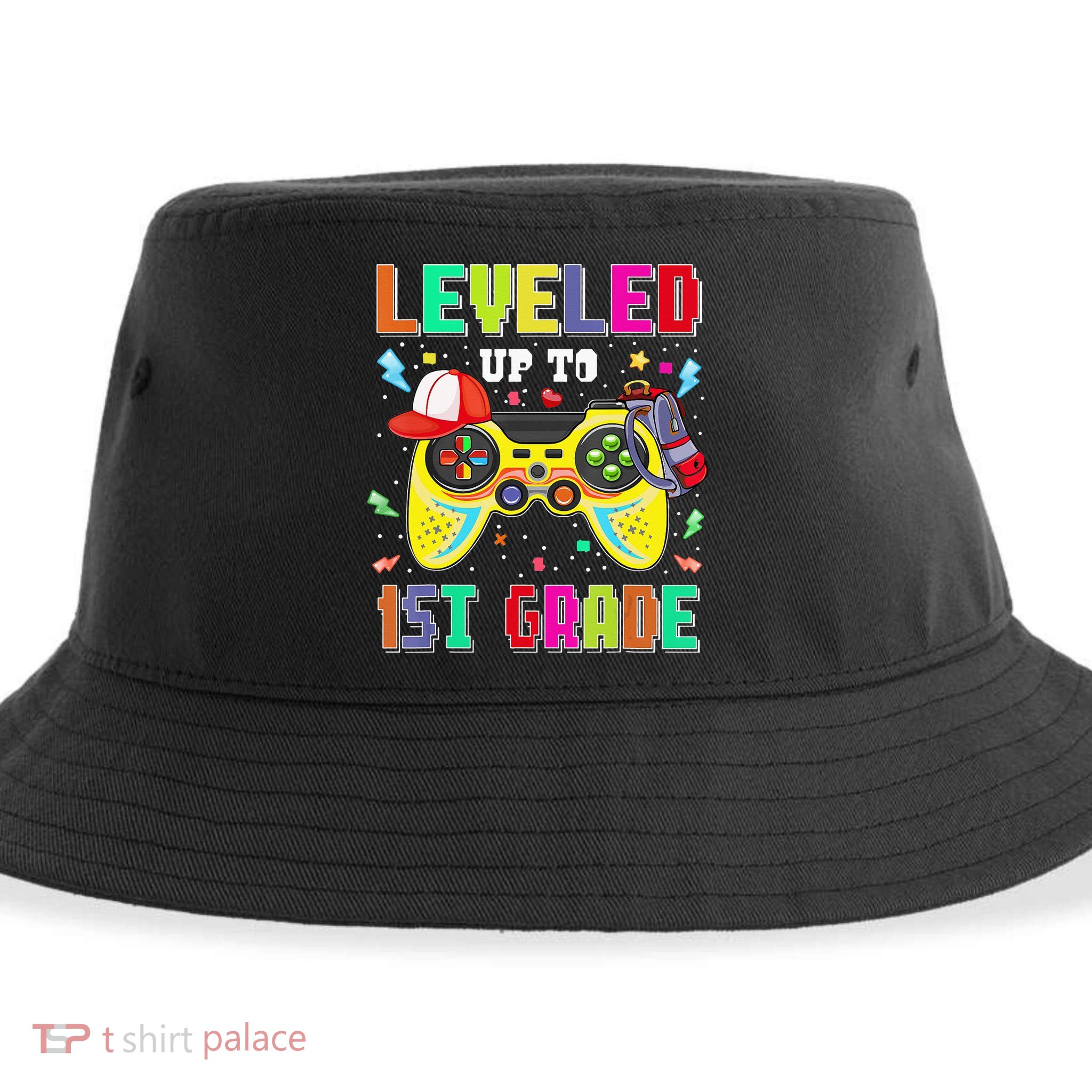 1St Grade Gamer First Day Of First Grade Back To School Sustainable Bucket Hat