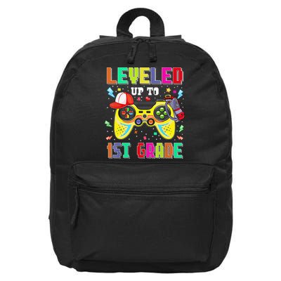 1St Grade Gamer First Day Of First Grade Back To School 16 in Basic Backpack