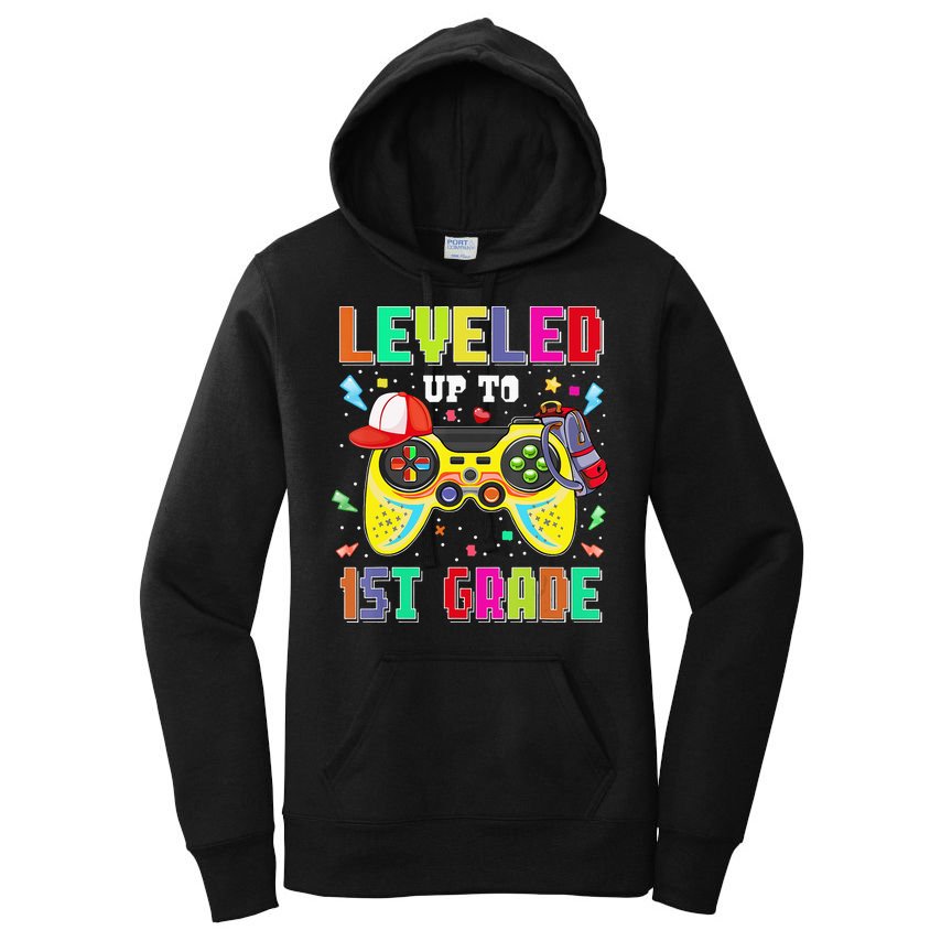 1St Grade Gamer First Day Of First Grade Back To School Women's Pullover Hoodie