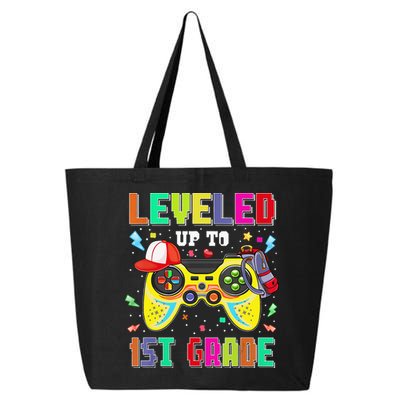 1St Grade Gamer First Day Of First Grade Back To School 25L Jumbo Tote