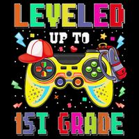1St Grade Gamer First Day Of First Grade Back To School Pom Pom 12in Knit Beanie