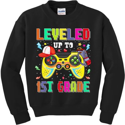 1St Grade Gamer First Day Of First Grade Back To School Kids Sweatshirt