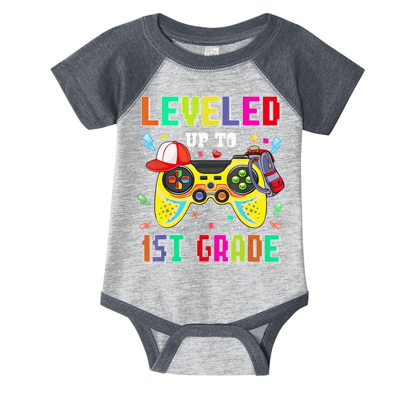 1St Grade Gamer First Day Of First Grade Back To School Infant Baby Jersey Bodysuit