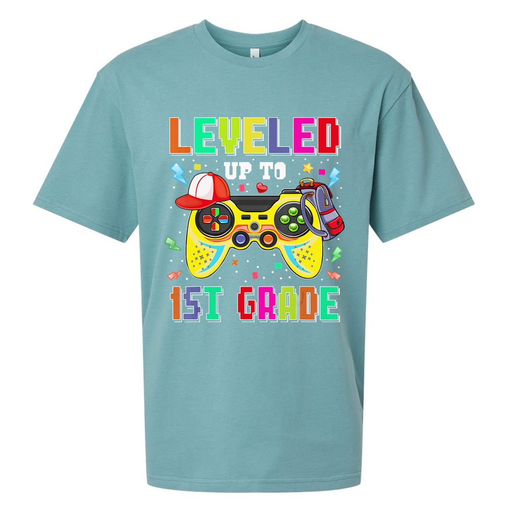 1St Grade Gamer First Day Of First Grade Back To School Sueded Cloud Jersey T-Shirt