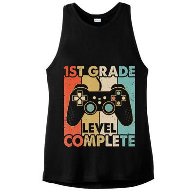 1St Grade Graduation Level Complete Video Games Ladies PosiCharge Tri-Blend Wicking Tank