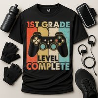 1St Grade Graduation Level Complete Video Games Cooling Performance Crew T-Shirt