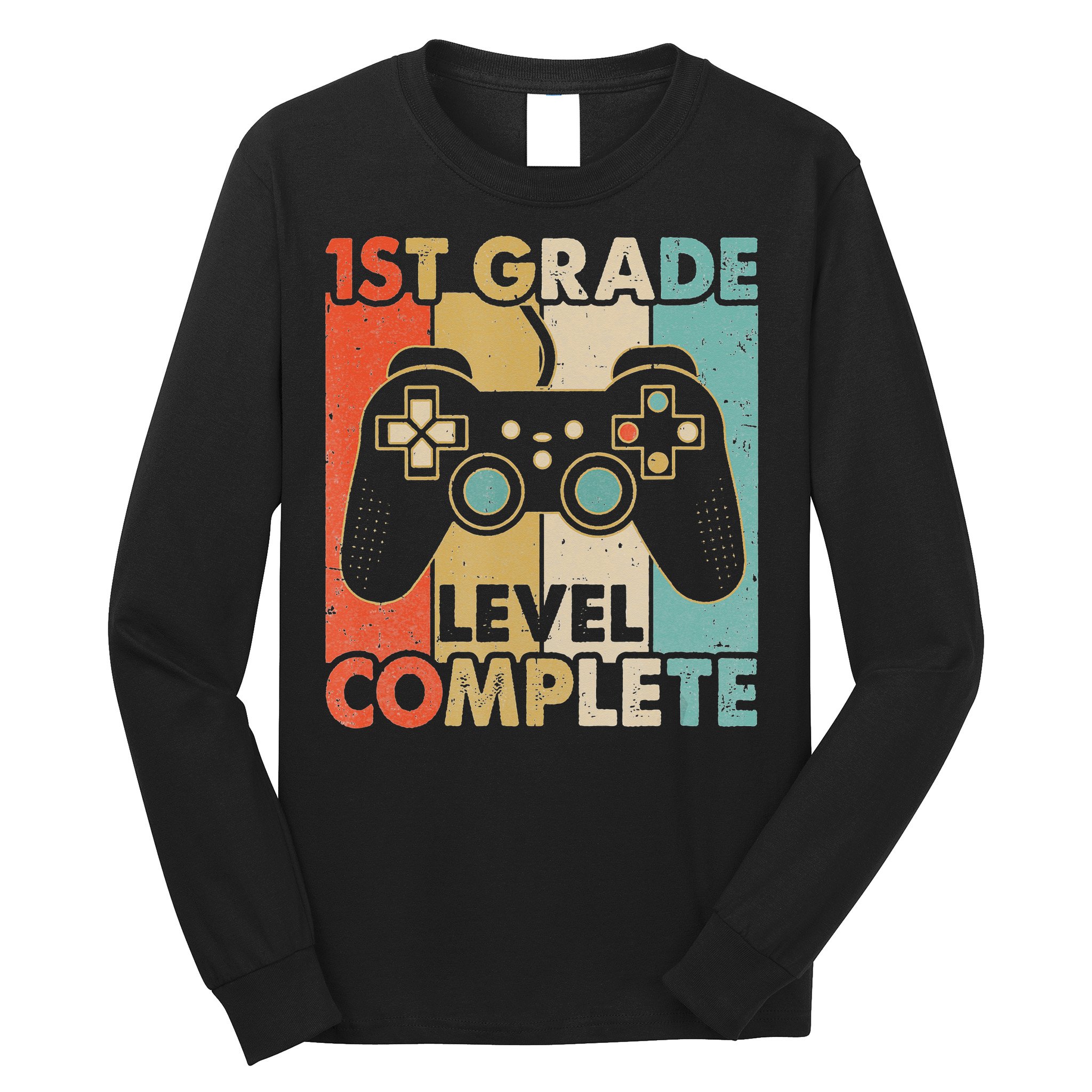 1St Grade Graduation Level Complete Video Games Long Sleeve Shirt