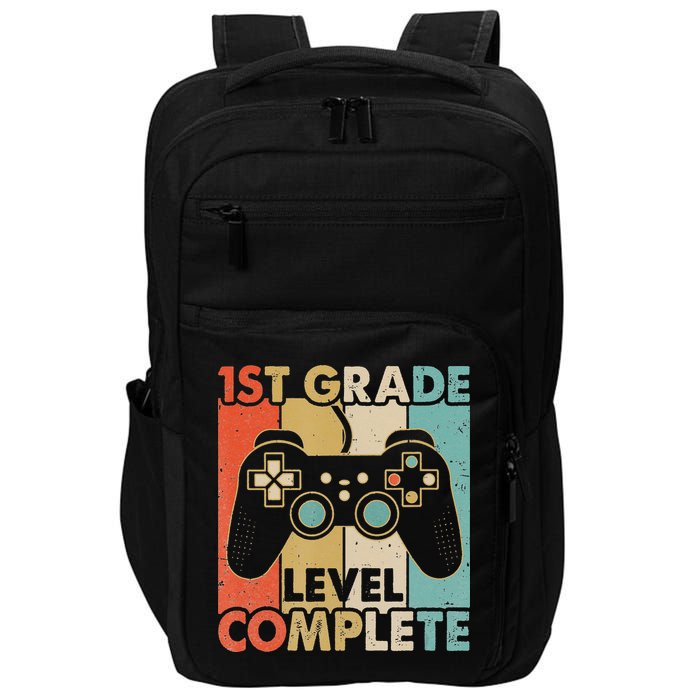 1St Grade Graduation Level Complete Video Games Impact Tech Backpack