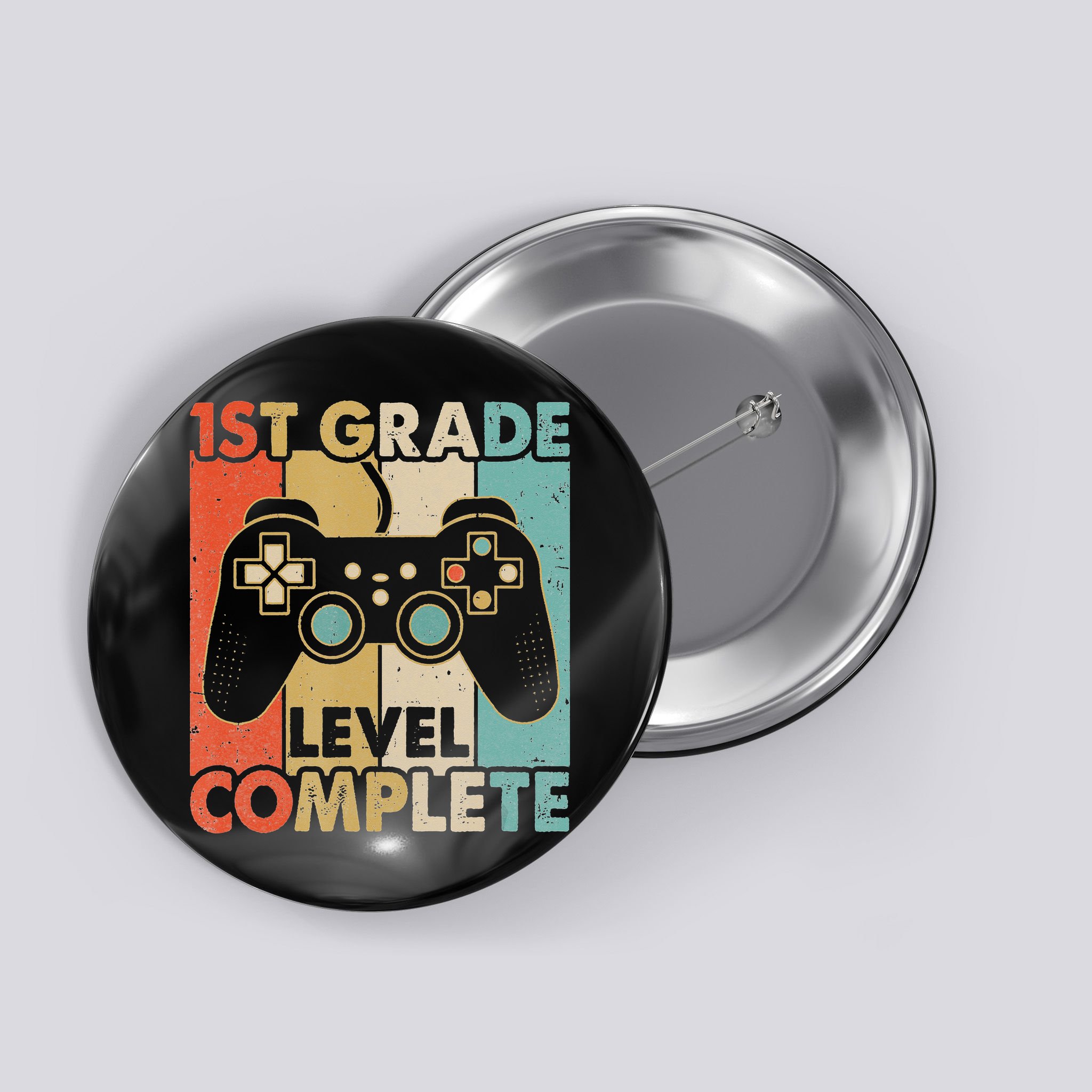 1St Grade Graduation Level Complete Video Games Button