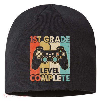1St Grade Graduation Level Complete Video Games Sustainable Beanie