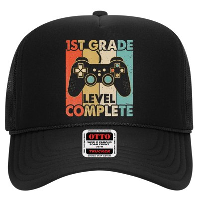 1St Grade Graduation Level Complete Video Games Trucker Hat