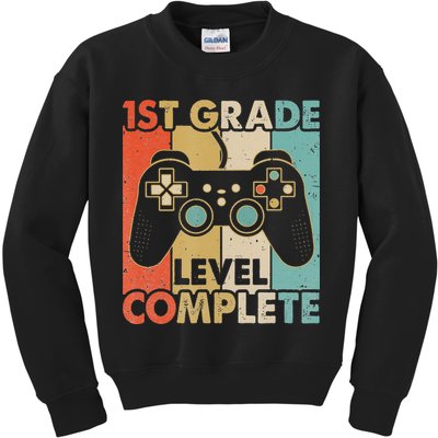 1St Grade Graduation Level Complete Video Games Kids Sweatshirt