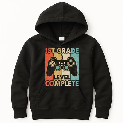 1St Grade Graduation Level Complete Video Games Kids Hoodie
