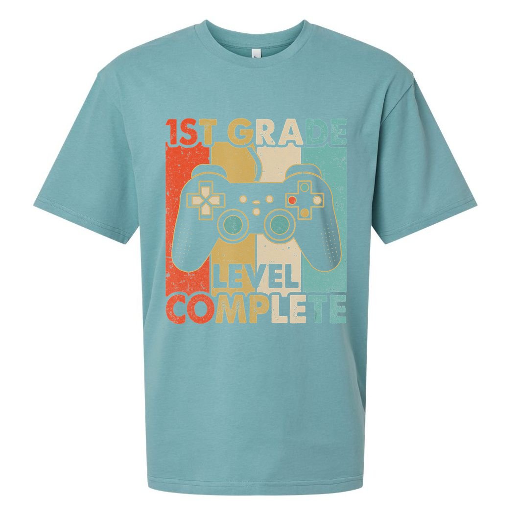 1St Grade Graduation Level Complete Video Games Sueded Cloud Jersey T-Shirt