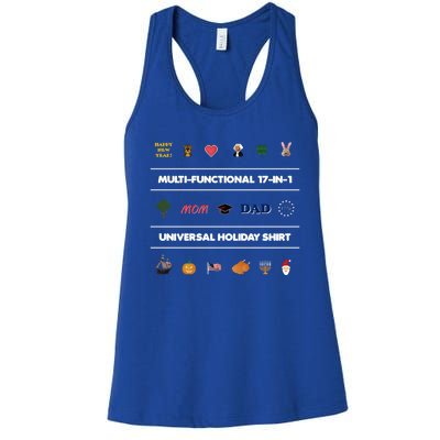 17cute Giftincute Gift1 Universal Holiday Pixel Art Funny Gift Women's Racerback Tank