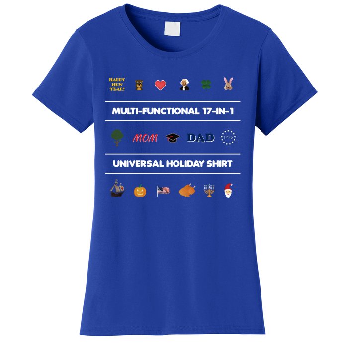 17cute Giftincute Gift1 Universal Holiday Pixel Art Funny Gift Women's T-Shirt