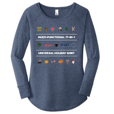 17cute Giftincute Gift1 Universal Holiday Pixel Art Funny Gift Women's Perfect Tri Tunic Long Sleeve Shirt