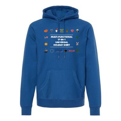 17cute Giftincute Gift1 Universal Holiday Pixel Art (V2) Gift Premium Hoodie