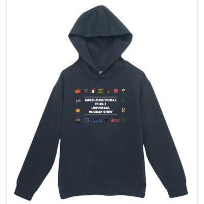 17cute Giftincute Gift1 Universal Holiday Pixel Art (V2) Gift Urban Pullover Hoodie