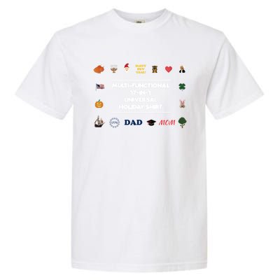 17cute Giftincute Gift1 Universal Holiday Pixel Art (V2) Gift Garment-Dyed Heavyweight T-Shirt