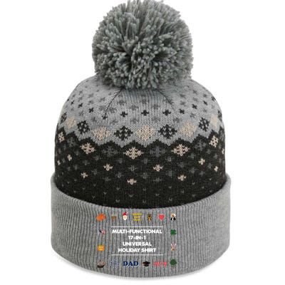 17funny Giftinfunny Gift1 Universal Holiday Pixel Art (V2) Gift The Baniff Cuffed Pom Beanie