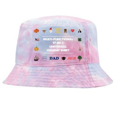 17funny Giftinfunny Gift1 Universal Holiday Pixel Art (V2) Gift Tie-Dyed Bucket Hat