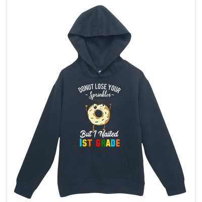 1st Grade Graduation Donut Funny Quote First Grader Urban Pullover Hoodie