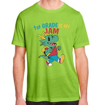 1St Grade Is My Jam First Grade Drag To School Gift Adult ChromaSoft Performance T-Shirt