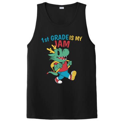 1St Grade Is My Jam First Grade Drag To School Gift PosiCharge Competitor Tank