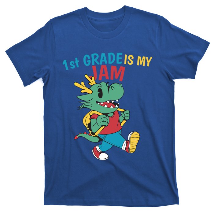 1St Grade Is My Jam First Grade Drag To School Gift T-Shirt