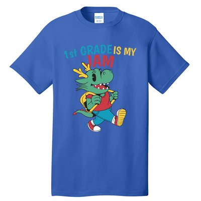 1St Grade Is My Jam First Grade Drag To School Gift Tall T-Shirt