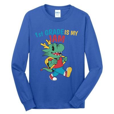 1St Grade Is My Jam First Grade Drag To School Gift Tall Long Sleeve T-Shirt