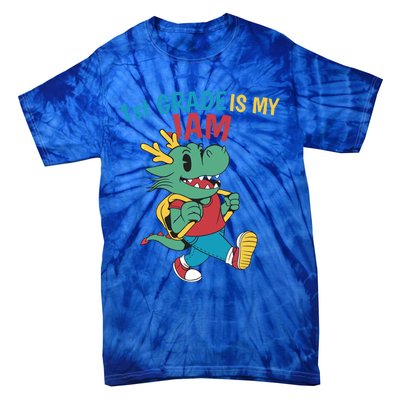 1St Grade Is My Jam First Grade Drag To School Gift Tie-Dye T-Shirt