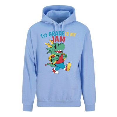 1St Grade Is My Jam First Grade Drag To School Gift Unisex Surf Hoodie